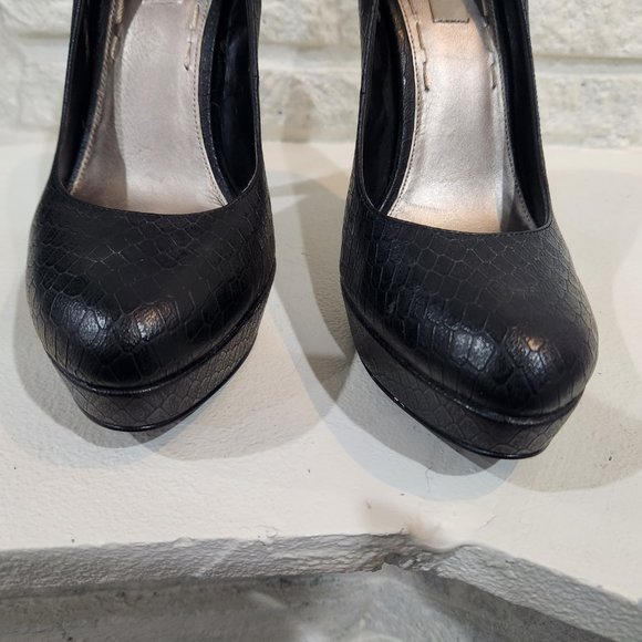 Black platform spiky heels - Picture 3 of 7